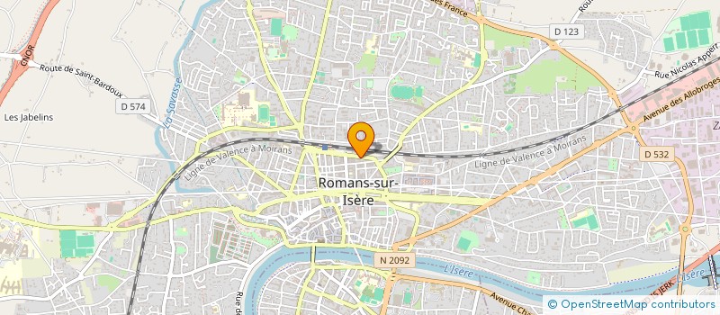 localisation de l'entreprise N.E.B. CONSEILLERSPORTIF à ROMANS-SUR-ISERE