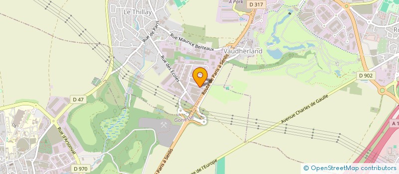 localisation de l'entreprise N.E.D. TRANSPORTS à LE THILLAY