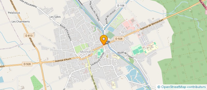 localisation de l'entreprise N.E.E.F  MONTECH