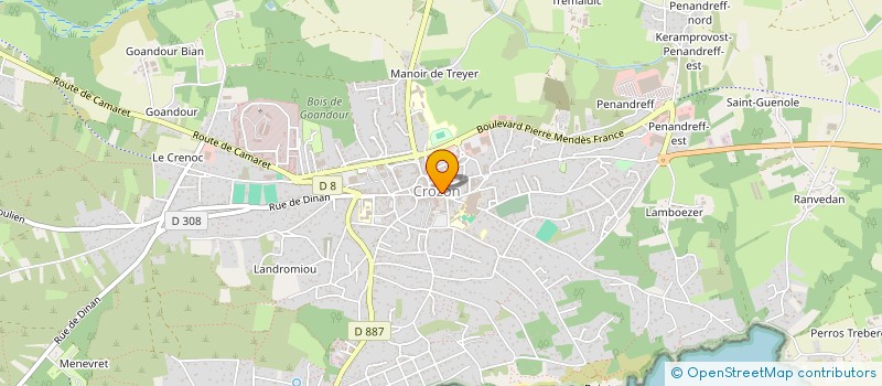 localisation de l'entreprise N.E.E.L. BRETAGNE à CROZON