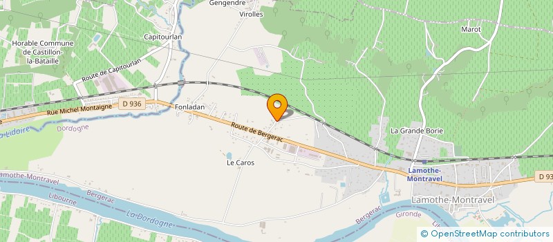 localisation de l'entreprise N.E.F. NOUVELLE ENERGIE FRANCE  MONTCARET