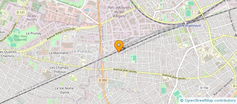 localisation de l'entreprise N.E. INVEST  ARGENTEUIL