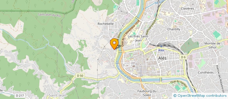 localisation de l'entreprise N.E.L  ALES