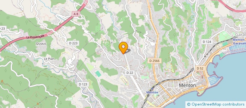 localisation de l'entreprise N E R BATIMENT  MENTON