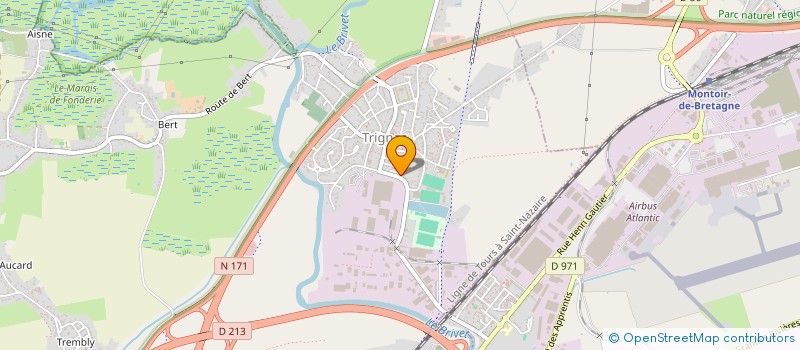 localisation de l'entreprise N.E.S. à TRIGNAC
