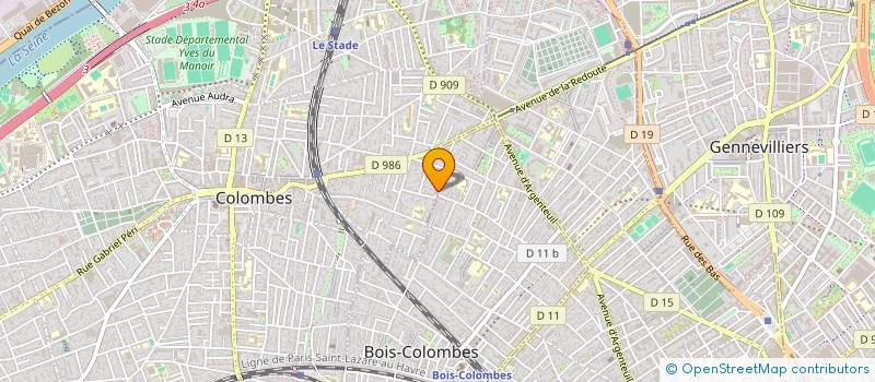 localisation de l'entreprise N.E.S.T NVELLE EXPLOIT SERVICES TECHNOLO  BOIS-COLOMBES