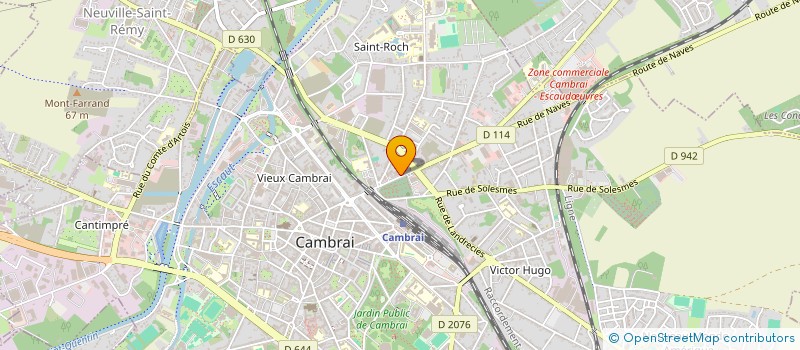 localisation de l'entreprise N.E.T.G.  CAMBRAI