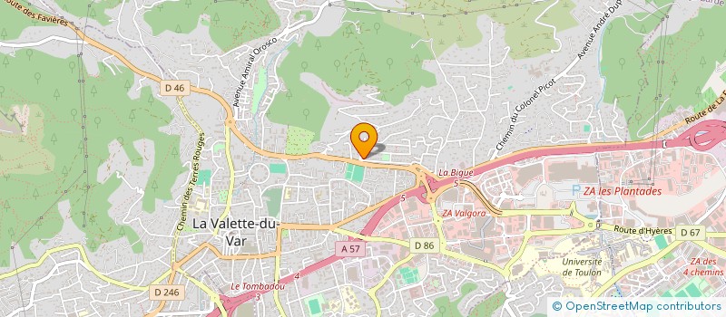 localisation de l'entreprise N. ELEC 83 à LA VALETTE-DU-VAR