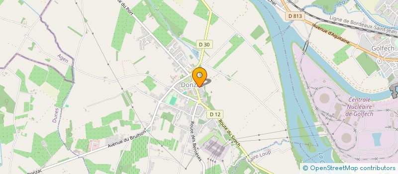 localisation de l'entreprise N'ES COIFFURE  DONZAC