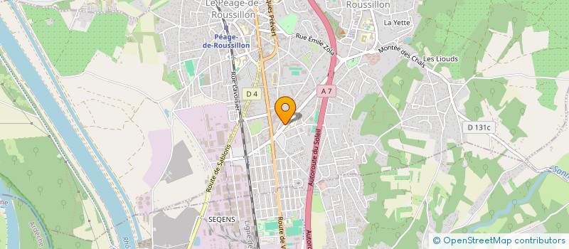 localisation de l'entreprise N ET A  ROUSSILLON