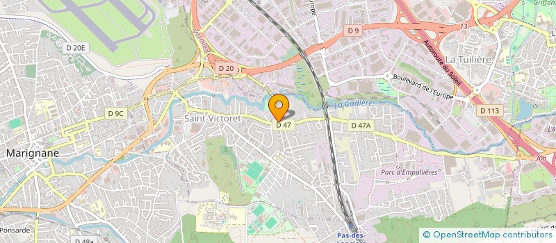 localisation de l'entreprise N ET C CONSTRUCTION  SAINT-VICTORET