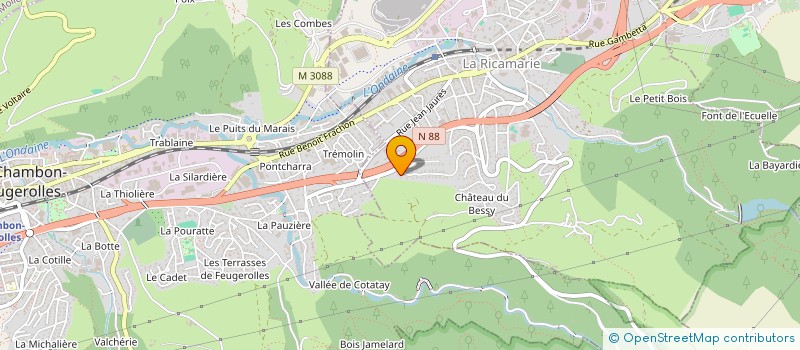 localisation de l'entreprise N ET J IMMOBILIER  LA RICAMARIE