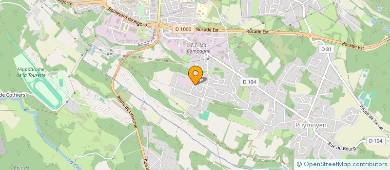 localisation de l'entreprise N ET M  PUYMOYEN