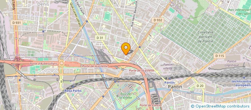 localisation de l'entreprise N ET R BTP  AUBERVILLIERS