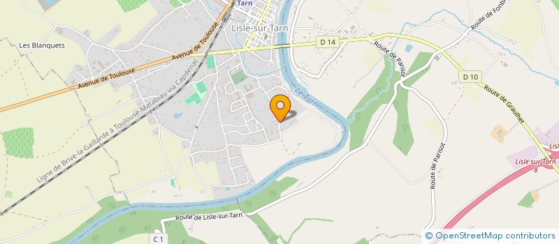 localisation de l'entreprise N'ETRE à LISLE-SUR-TARN