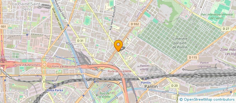 localisation de l'entreprise N. EUROPE CADEAUX  PANTIN