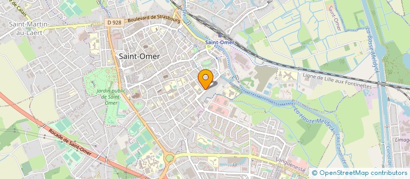 localisation de l'entreprise N.F.B. DEVELOPPEMENT  SAINT-OMER