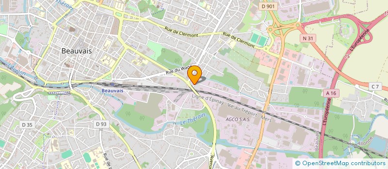 localisation de l'entreprise N-F HOLDING  BEAUVAIS