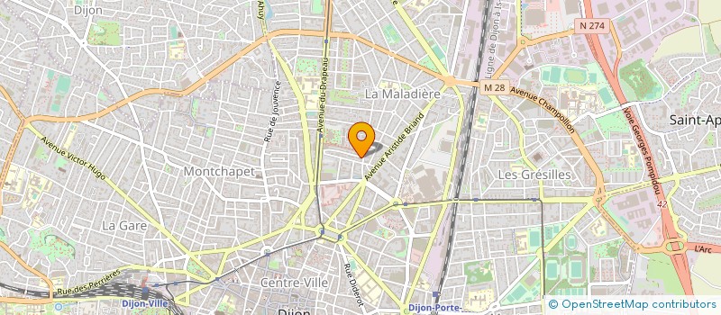 localisation de l'entreprise N.F.I.IMMOBILIER  DIJON