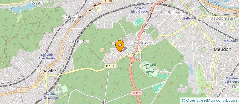 localisation de l'entreprise N & F IMMOBILIER  SEVRES