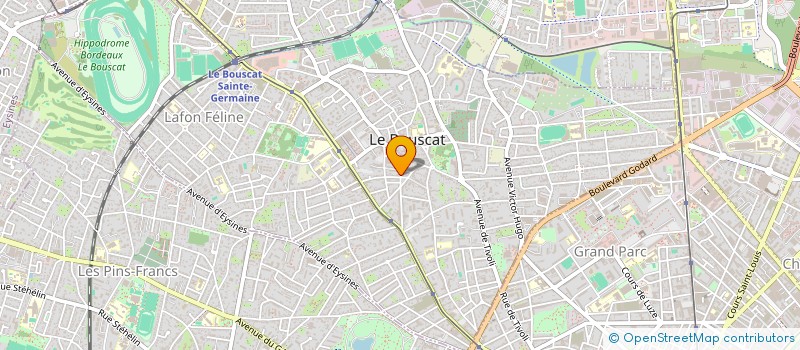 localisation de l'entreprise N&F IMMOBILIER  LE BOUSCAT