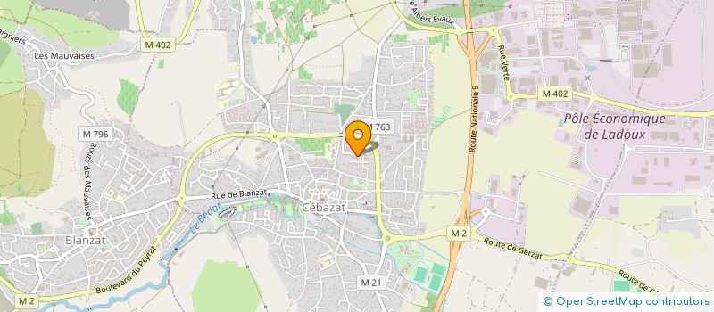 localisation de l'entreprise N&F INVEST  CEBAZAT