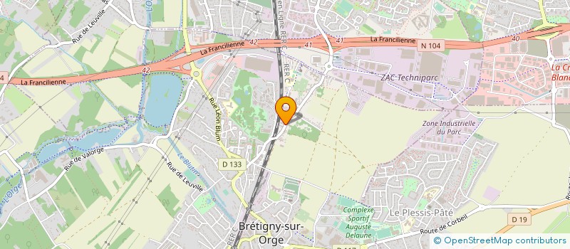 localisation de l'entreprise N.F RIF TP  BRETIGNY-SUR-ORGE