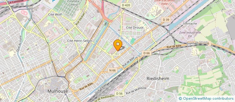 localisation de l'entreprise N.F SARL  MULHOUSE