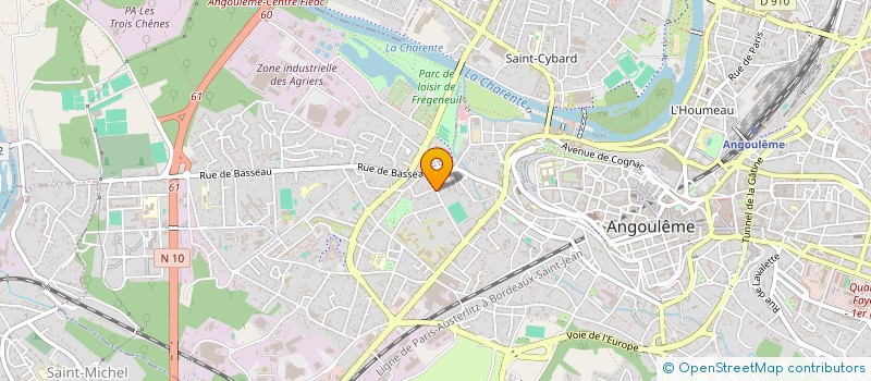 localisation de l'entreprise N. FUSEAU à ANGOULEME