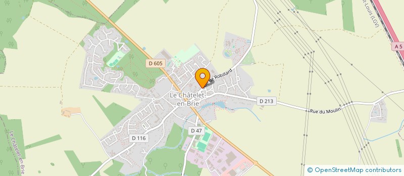 localisation de l'entreprise N.G.A.C  LE CHATELET-EN-BRIE