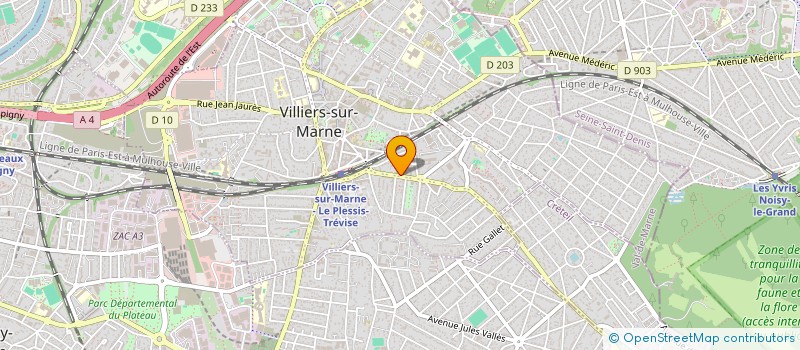 localisation de l'entreprise N.G.A SERVICES à VILLIERS-SUR-MARNE