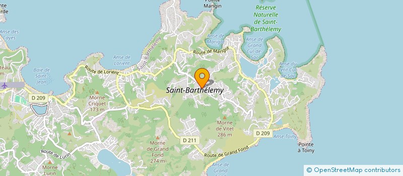 localisation de l'entreprise N G CONSULTING à SAINT-BARTHELEMY