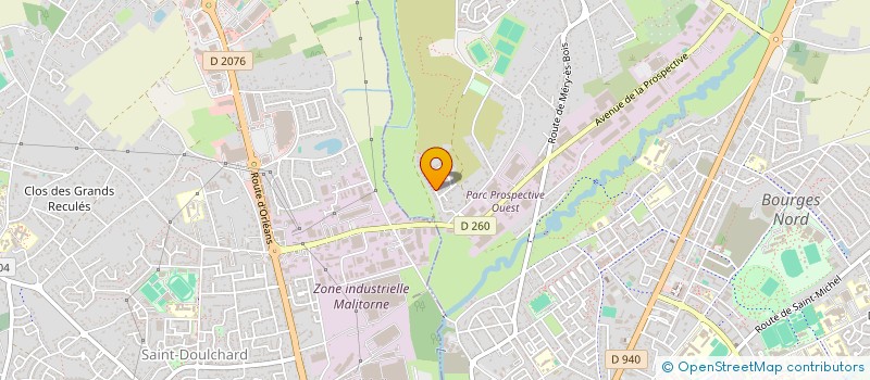 localisation de l'entreprise N G E  BOURGES