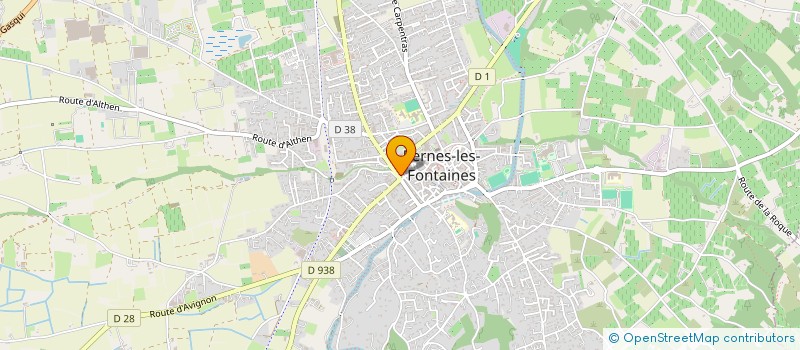 localisation de l'entreprise N.G.F.  PERNES-LES-FONTAINES