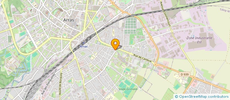 localisation de l'entreprise N.G.H à ARRAS