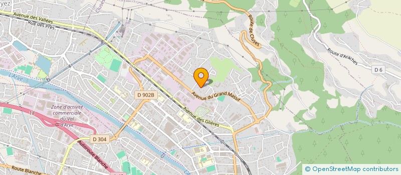 localisation de l'entreprise N.G.I.  CLUSES