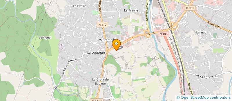 localisation de l'entreprise N.G. TERRASSEMENT à ALES
