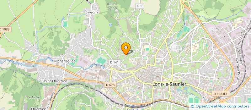 localisation de l'entreprise N.G.U IMMOBILIER  LONS-LE-SAUNIER