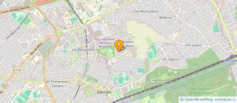 localisation de l'entreprise N.H.A à SEVRAN