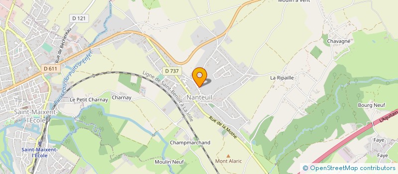 localisation de l'entreprise N.H. BATIMENT  SAINT-MARTIN-DE-SAINT-MAIXENT