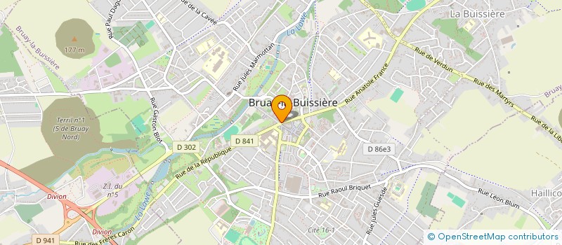 localisation de l'entreprise N.H. DIET BRUAY à BRUAY-LA-BUISSIERE