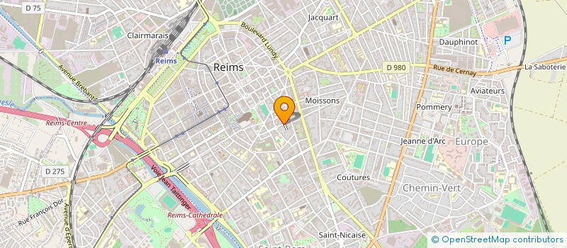 localisation de l'entreprise N.H. DISTRIBUTION à REIMS