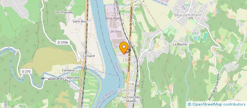 localisation de l'entreprise N.H.I NEGOCE HYGIENE INDUSTRIELLE  LAVEYRON