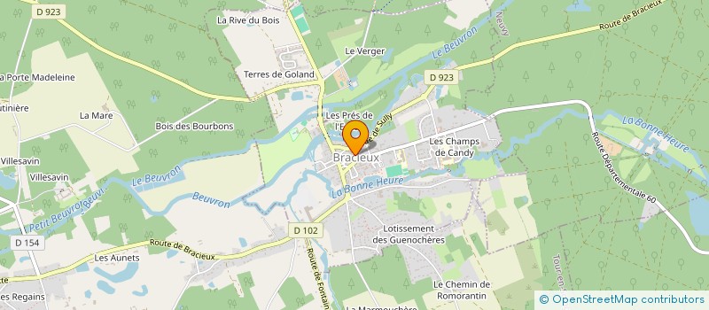 localisation de l'entreprise N.H.L. INVESTISSEMENT  BRACIEUX