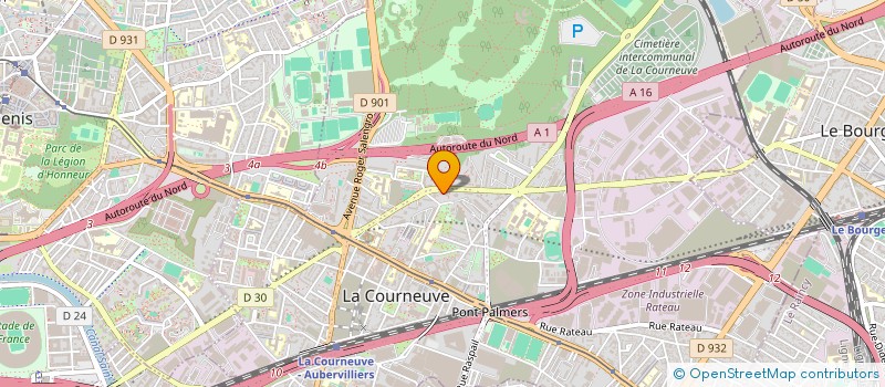 localisation de l'entreprise N H PAK à LA COURNEUVE