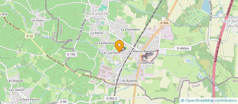 localisation de l'entreprise N'HANDICAP PAS NOS REVES  ROMANECHE-THORINS