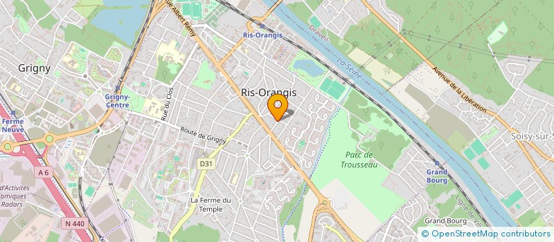 localisation de l'entreprise N'HECO (NETTOYAGE ET HYGIENE ECOLOGIQUE)  RIS-ORANGIS