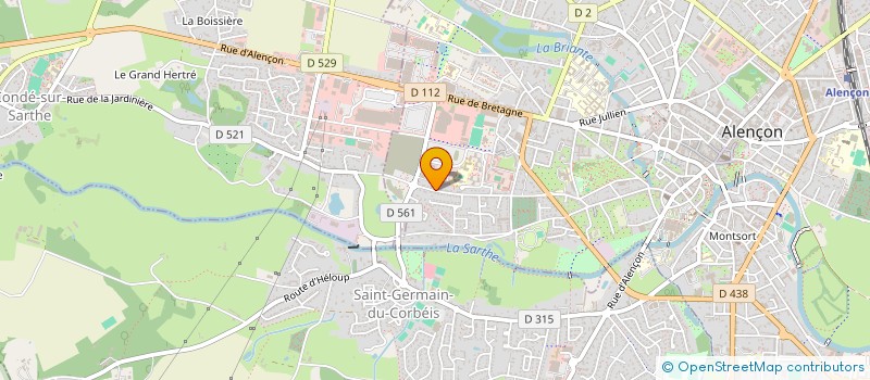 localisation de l'entreprise N@HOME à ALENCON