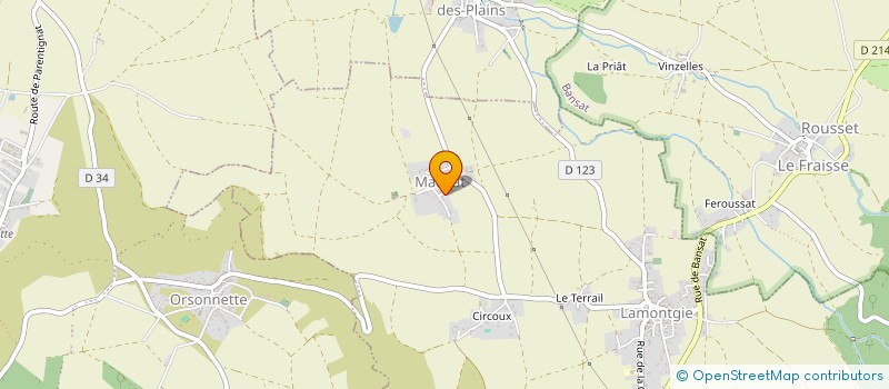 localisation de l'entreprise N.I.A  LAMONTGIE