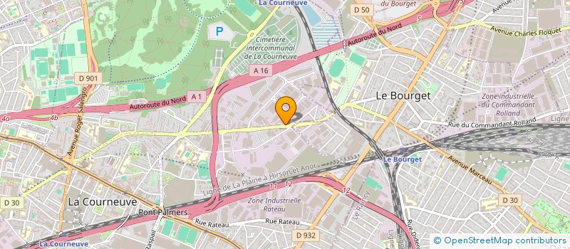 localisation de l'entreprise N.I.C. à LA COURNEUVE